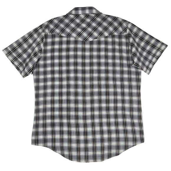 Vintage Ely Plains Pearl Snap Western Shirt Mens L Cowboy Rodeo 80s 90s - Picture 8 of 12